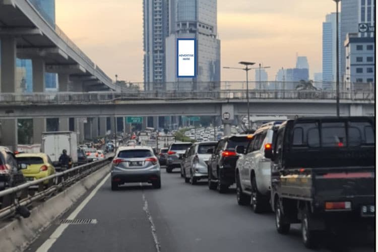 1 Panel Vertical Videotron Billboard at Jl. Jend. Gatot Soebroto, Jakarta Selatan, DKI Jakarta 