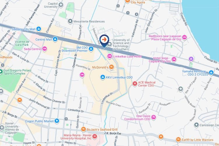 Map - Horizontal Digital Screen Billboard at Limketkai Skywalk, Claro M. Recto Ave., Cagayan de Oro, Misamis Oriental (Near SM CDO Downtown Premier)