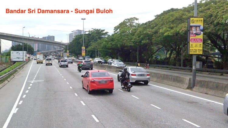 8 Panel Fixed Panel Street Bunting Billboard at Bandar Sri Damansara - Kepong, MRR2, Sungai Buloh, Selangor