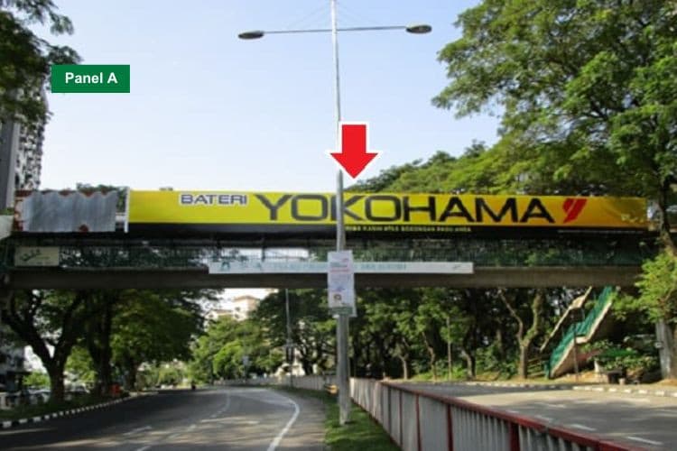 2 Sided Overhead Bridge Billboard at Jalan Bukit Gambir, Bayan Lepas, Penang