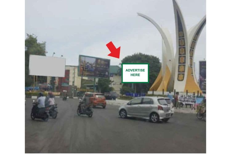 1 Panel Horizontal Static Billboard at Jl. Sri Ratu Safiatuddin No.1, Banda Aceh, Aceh (nearby Tugu Bundaran Simpang Lima Banda Aceh, Right Side)