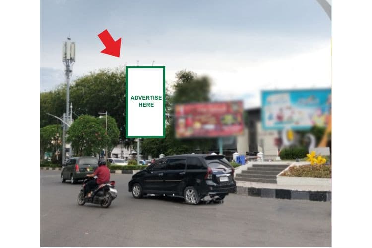 Horizontal Static Billboard at JL. Sri Ratu Safiatuddin No.1, Banda Aceh, Aceh (nearby Tugu Bundaran Simpang Lima Banda Aceh, Right Side)