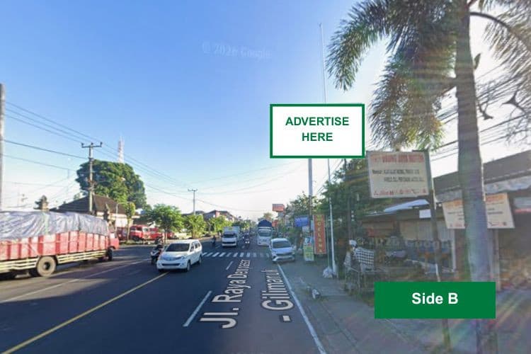 1 Panel Horizontal Static Billboard at Jl. Cokroaminoto, Denpasar, Bali (in front of Terminal Ubung, Side B)