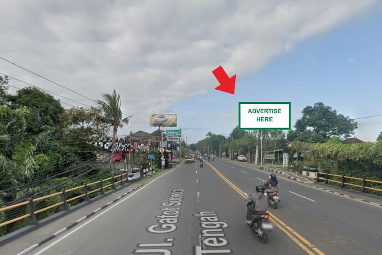 1 Panel Horizontal Static Billboard at Jl. Gatot Subroto, Denpasar, Bali (nearby G&D Fashion)