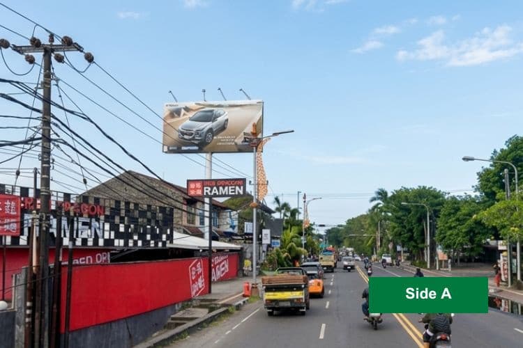 1 Sided Horizontal Static Billboard at Jl. Gatot Subroto, Denpasar, Bali (nearby Red Dragon Ramen Gatsu, Side A)