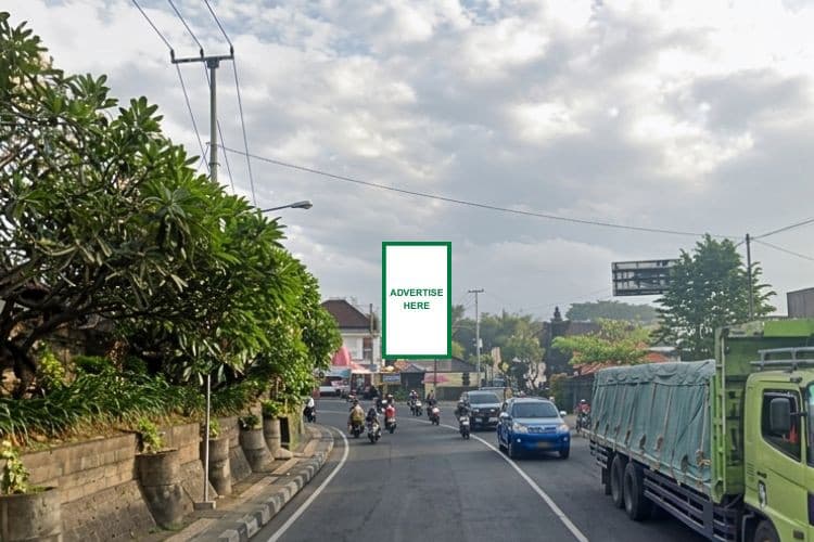 1 Panel Vertical Static Billboard at Jl. Cokroaminoto, Denpasar, Bali (nearby Bali Infinity Store)