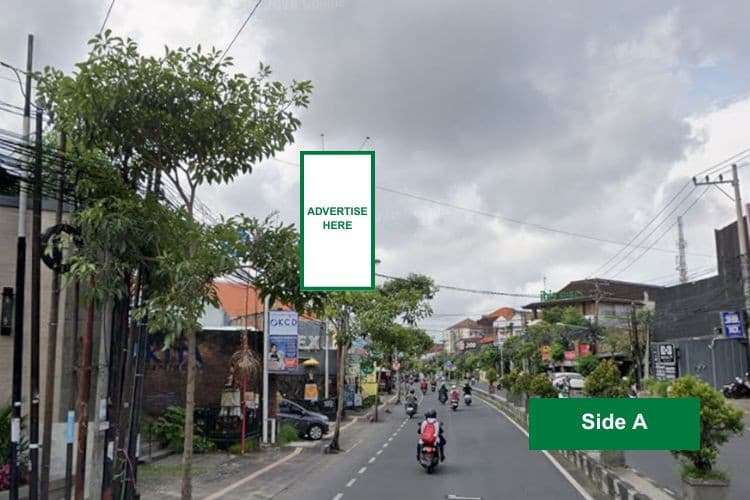1 Sided Vertical Static Billboard at Jl. Teuku Umar, Denpasar, Bali (nearby Bakmi Akai, Side A)