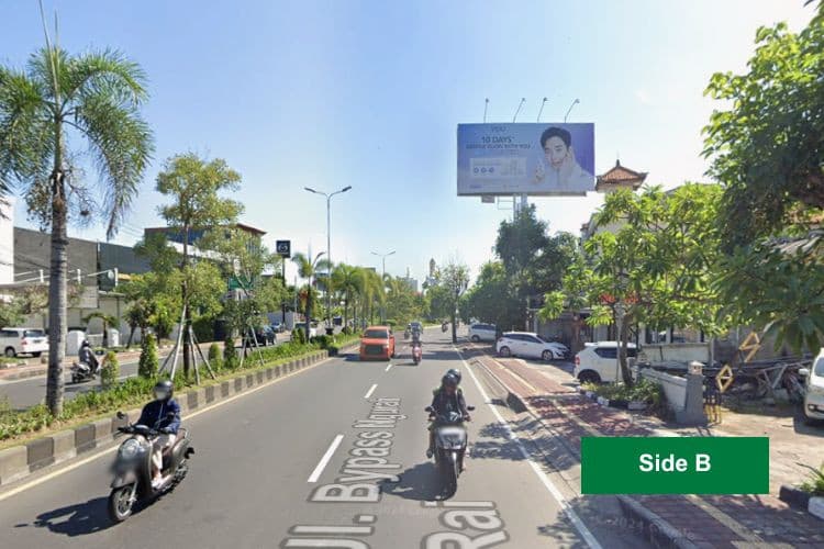 1 Sided Horizontal Static Billboard at Jl. Baypass Ngurah Rai Simpang Siur, Badung, Bali (nearby BIMC Hospital, Side B)