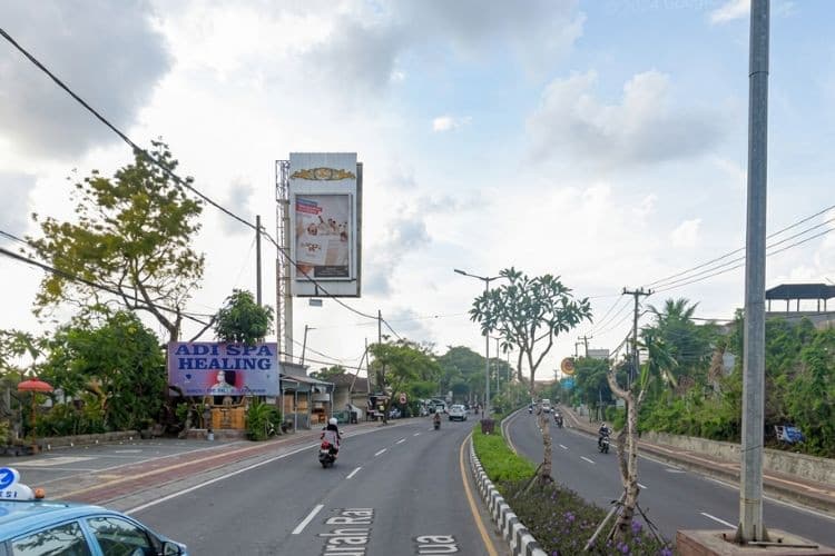 Vertical Static Billboard at Jl. Bypass Ngurah Rai Nusa Dua, Badung, Bali  (nearby Adi Spa Healing, Side A)