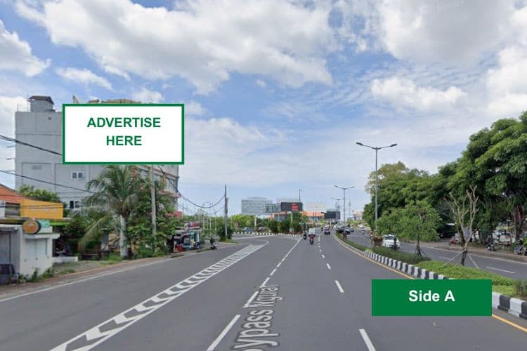 1 Panel Horizontal Static Billboard at Jl. Bypass Ngurah Rai - Toll Bali Mandara, Nusa Dua, Badung, Bali (across Astra Motor Nusa Dua, Side A)