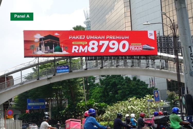 Digital Overhead Bridge Billboard at Jalan Sultan Ismail, Kuala Lumpur (Near LRT Sultan Ismail)