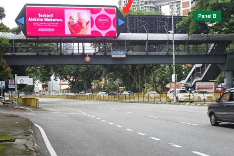 Digital Overhead Bridge Billboard at Jalan Cheras, Kuala Lumpur near Sunway Velocity