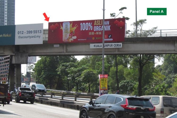 2 Sided Overhead Bridge Billboard at Kuala Lumpur - Seremban Expressway, Sungai Besi, Kuala Lumpur (near Desa Petaling)