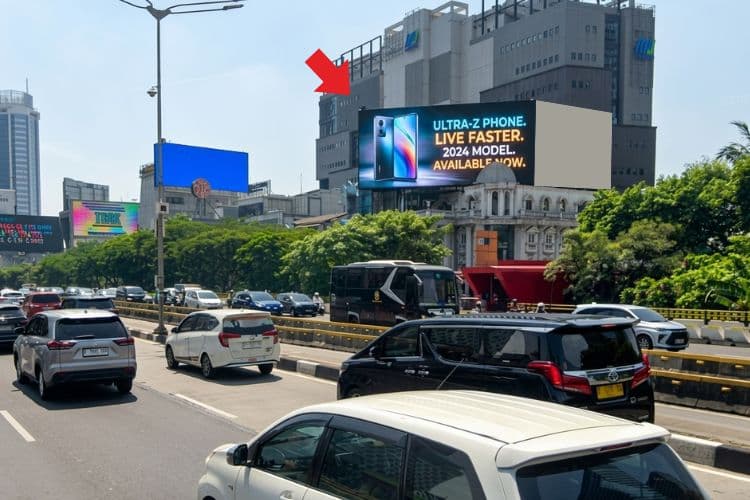 1 Panel Horizontal Videotron Billboard at Blora No. 38, Menteng, Jakarta Pusat, DKI Jakarta (nearby MRT Station Dukuh Atas BNI)