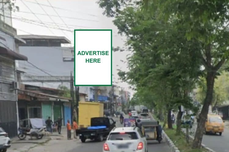 Vertical Static Billboard at Jl. Aksara Plaza, Medan, Sumatera Utara (nearby Gio Bakery) (Day View)