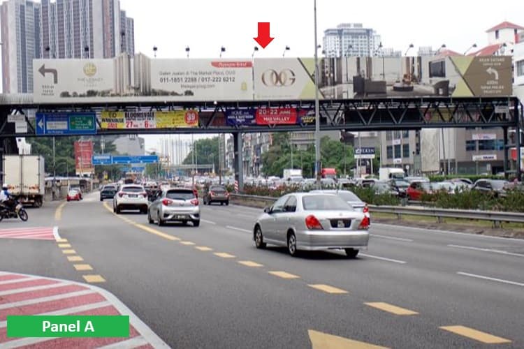 2 Sided Overhead Bridge Billboard at Jalan Klang Lama, Kuala Lumpur (near Pearl Point)