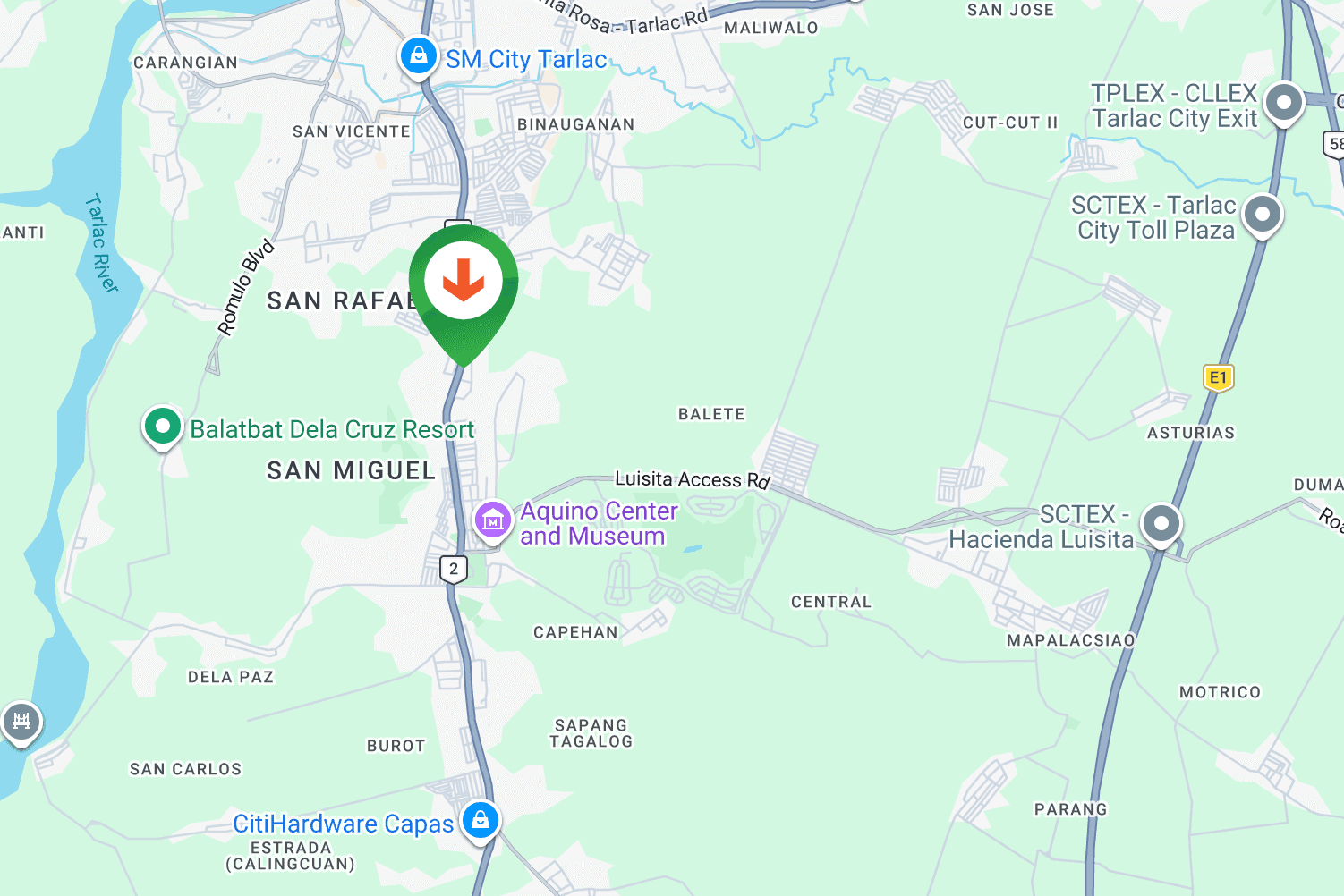 Map - Horizontal Free Standing Billboard at MacArthur Highway, Tarlac City, Tarlac (Tarlac-bound, Near SM City Tarlac)