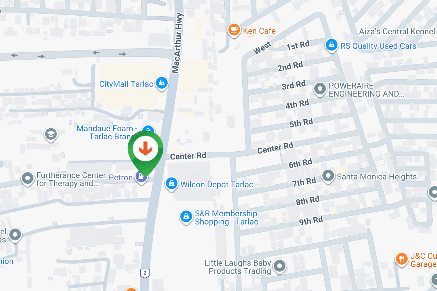 Map - Horizontal Wall-Mounted Billboard at DH Building, Brgy. San Rafael, MacArthur Highway, Tarlac City, Tarlac (Baguio-bound, Near CityMall Tarlac)