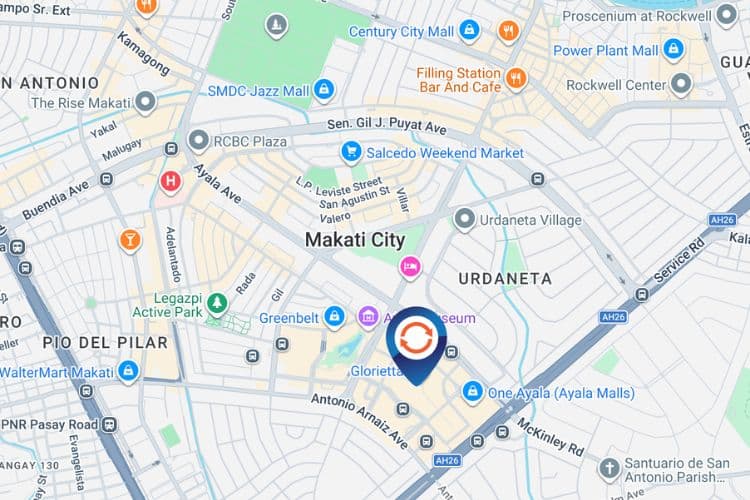 Map - Vertical Digital Screen Billboard at Palm Drive, Ayala Center, Makati, Metro Manila (Inside Glorietta Activity Center)
