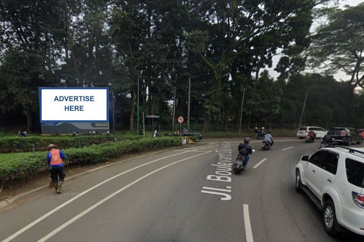 Horizontal Videotron Billboard at Jl. Vila Permata, Tangerang, Banten towards Boulevard Diponegoro (Day View)