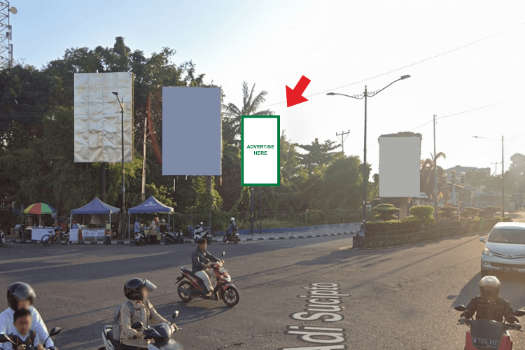 Vertical Static Billboard at Jl. Adisucipto , Selaparang, Mataram, Nusa Tenggara Barat nearby Bundaran Ex Bandara (Day View)