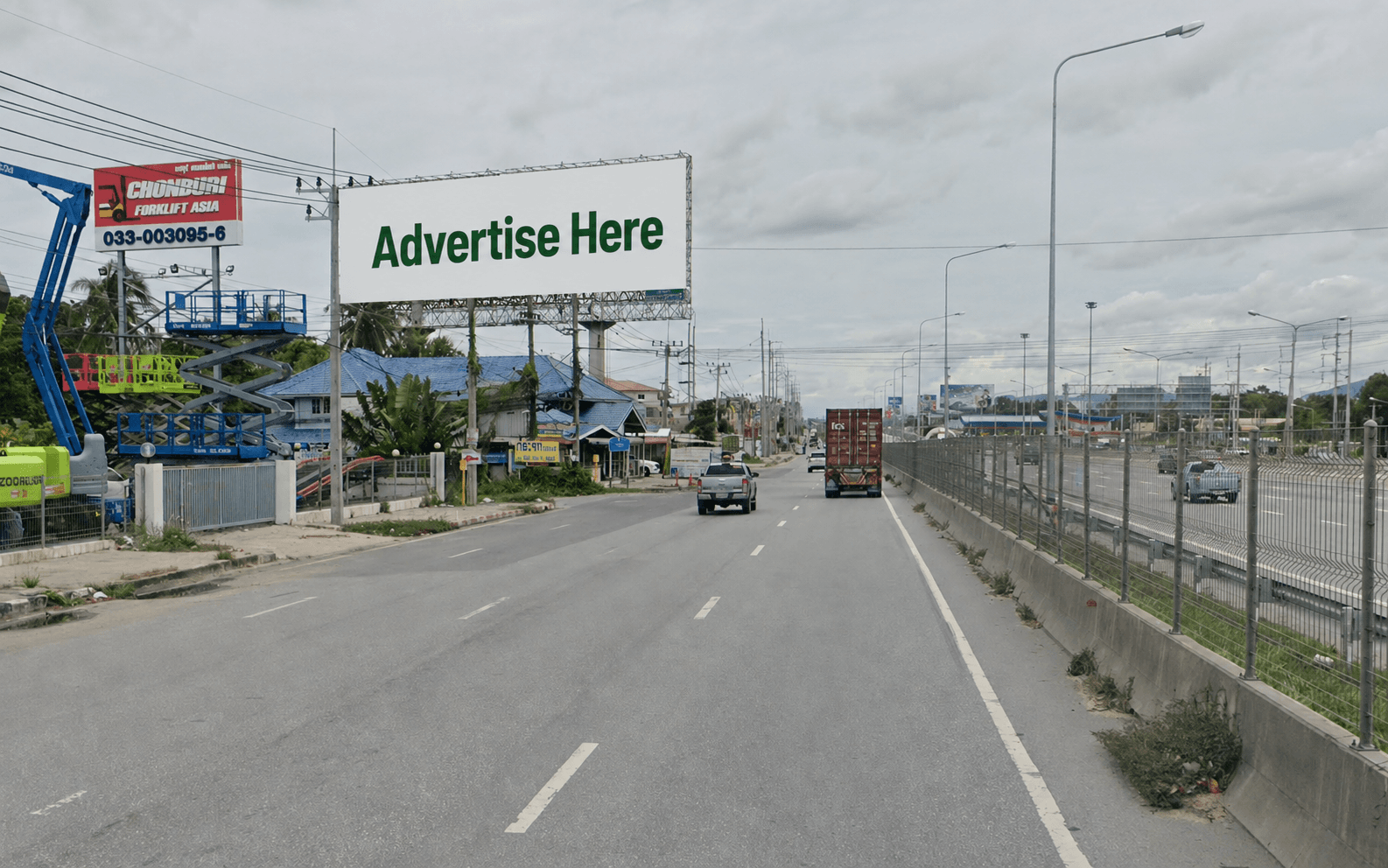 Horizontal Classic Billboard at Motorway 7 Frontage Rd , Laem Chabang , Bang Lamung, Chon Buri (near ปั้ม CALTEX หนองขาม ขาเข้า กทม.) inbound Bangkok