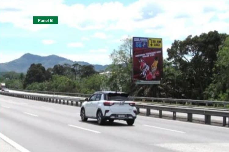Vertical Minipole Billboard at NSE KM391.6, Tanjong Malim, Perak