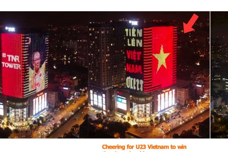  LED Facade Billboard at 54A Nguyen Chi Thanh, Dong Da District , Ha Noi City