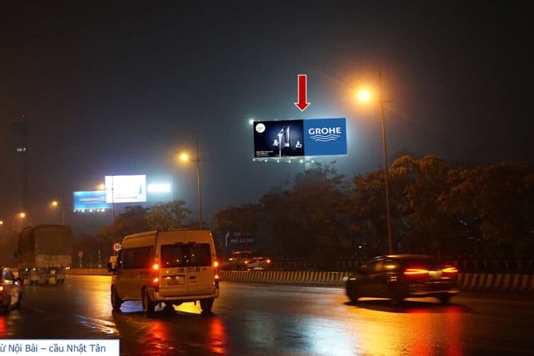 Panel A - Horizontal Unipole Billboard at Noi Bai International Airport, Ba Dinh Ward, Ha Noi City (Opposite Noi Bai Airport, Nhat Tan - Noi Bai street)