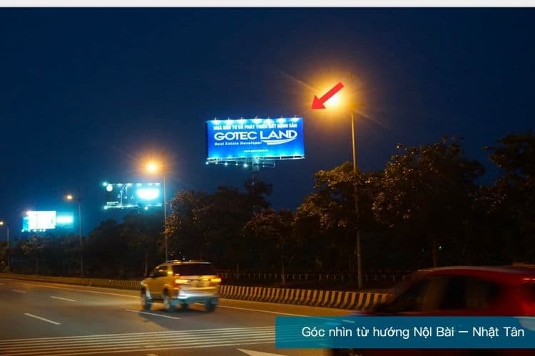 Panel A - Horizontal Unipole Billboard at Noi Bai International Airport, Ba Dinh Ward, Ha Noi City (Opposite Noi Bai International Airport, Nhat Tan - Noi Bai street)