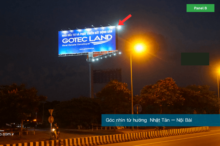 2 Sided Horizontal Unipole Billboard at Noi Bai International Airport, Ba Dinh Ward, Ha Noi City (Opposite Noi Bai International Airport, Nhat Tan - Noi Bai street)