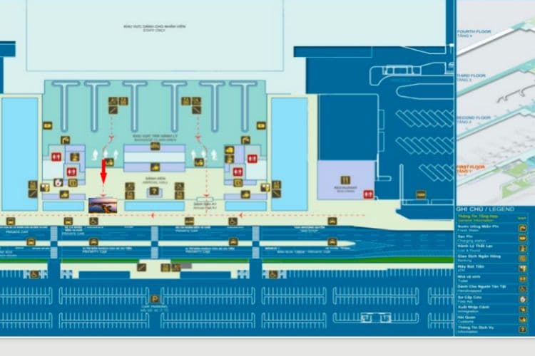 Map - LED Screen Billboard at Noi Bai International Airport