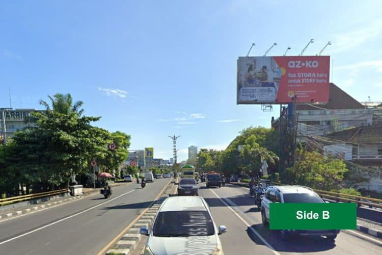 Horizontal Static Billboard at Jl. Bypass Ngurah Rai, Pemogan, Denpasar, Bali nearby Mega Boutique (Daytime View)