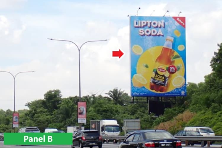 Vertical Unipole Billboard at Federal Highway KM17.5-b, Shah Alam, Selangor (Subang Jaya Interchange)