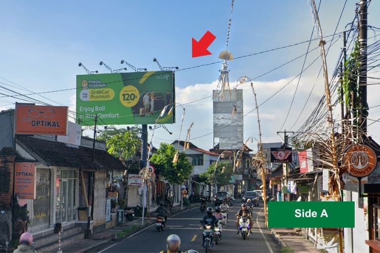 1 Sided Horizontal Static Billboard at Jl. Cok Gede Rai, Gianyar, Bali ((towards Denpasar))