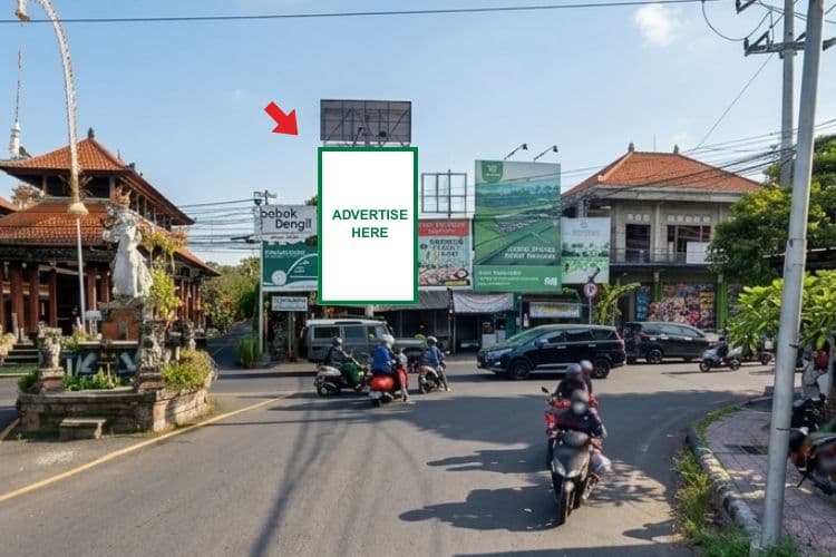 1 Panel Vertical Static Billboard at Jl. Goa Gajah - Mas Ubud Br. Teges, Gianyar, Bali (nearby Benoa Gadget)