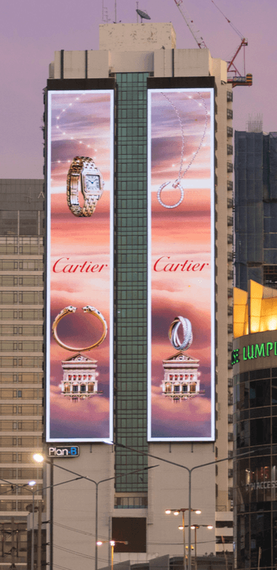 1 Panel LED Digital billboard Billboard at Q House Lumpini, Bangkok