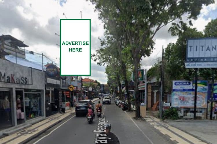 1 Panel Vertical Static Billboard at Jl. Raya Seminyak, Badung, Bali ((nearby Doppio Cafe Pink))