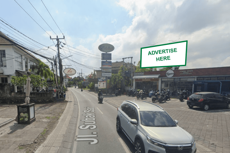 Horizontal Static Billboard at Jl. Subak Sari, Badung, Bali (on top of Mineral Botanica)