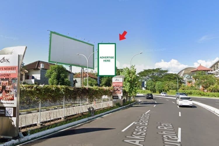 1 Panel Vertical Static Billboard at Jl. Bandara I Gusti Ngurah Rai, Badung, Bali