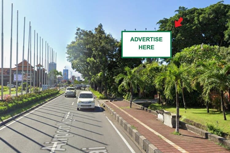 Horizontal Static Billboard at Jl. Bandara I Gusti Ngurah Rai, Badung, Bali ((intersection Patung Kuda - DAT 3))