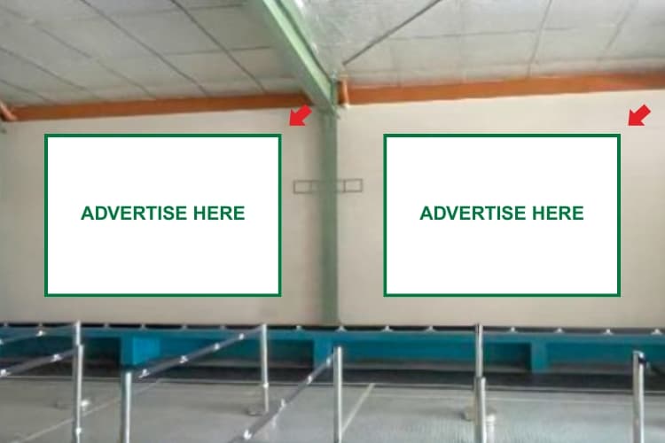 2 Panel Horizontal Wall Sticker Billboard at Caticlan Airport, Malay, Aklan (International Arrival - Immigration Hall)