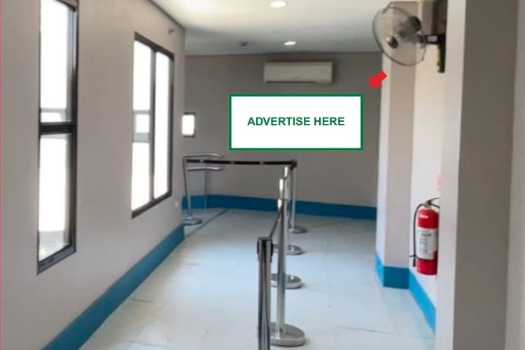 1 Panel Horizontal Wall Sticker Billboard at Caticlan Airport, Malay, Aklan (Domestic Departure Wing A - Security Check)