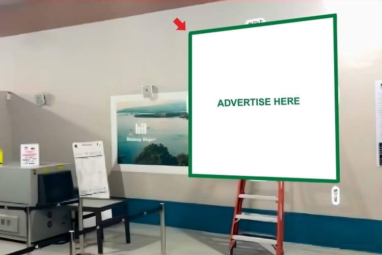Wall Sticker Billboard at Caticlan Airport, Malay, Aklan (International Arrival - Baggage Claim)