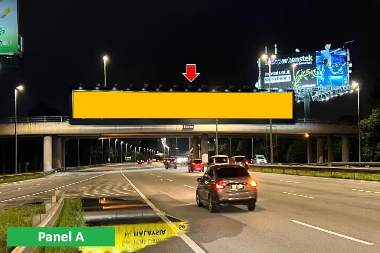 2 Sided Overhead Bridge Billboard at KLIA Expressway KM7.87, Sepang, Selangor (near Mitsui Outlet KLIA)