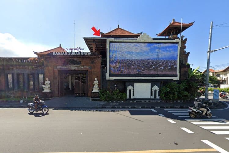 1 Panel Horizontal Videotron Billboard at Jl. Raya Tuban, Kuta, Badung, Bali (near Satria Gatotkaca Park)