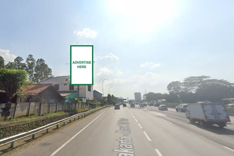 1 Panel Vertical Static Billboard at Tol Janger KM 17+900A, Tangerang, Banten ((towards Gading Serpong))