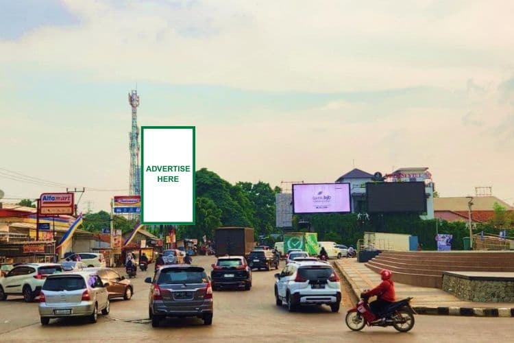 1 Panel Vertical Static Billboard at Exit Tol Sirkuit Sentul, Bogor, Jawa Barat ((towards Sentul))