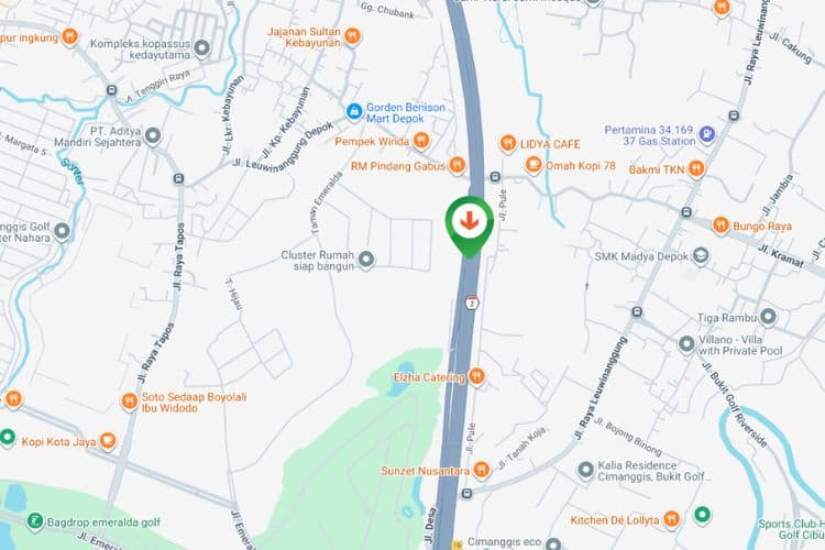 Map - Horizontal Static Billboard at Tol Jagorawi KM 18+200B, Depok, Jawa Barat (to Jakarta)