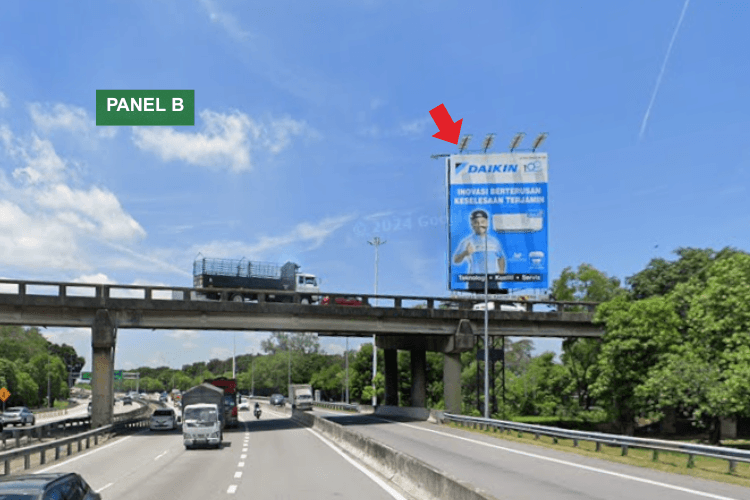 2 Sided Unipole Billboard at PLUS KM139.25 from Jawi to Seberang Perai/Georgetown, Penang